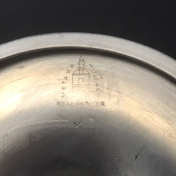 Pair of Vintage Metawa Holland Pewter Double Candle Stick Holders - Picture 5 of 5